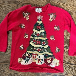 Vintage Christmas Sweater Tree